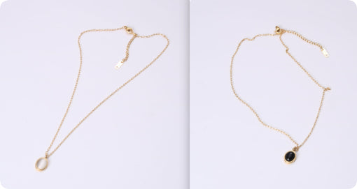 Titanium steel necklace female niche clavicle chain
